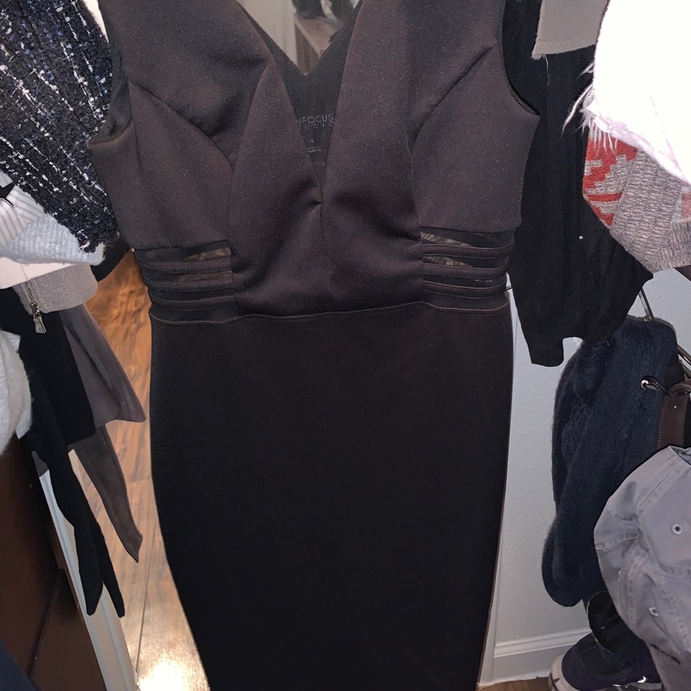 Mesh cutout dress